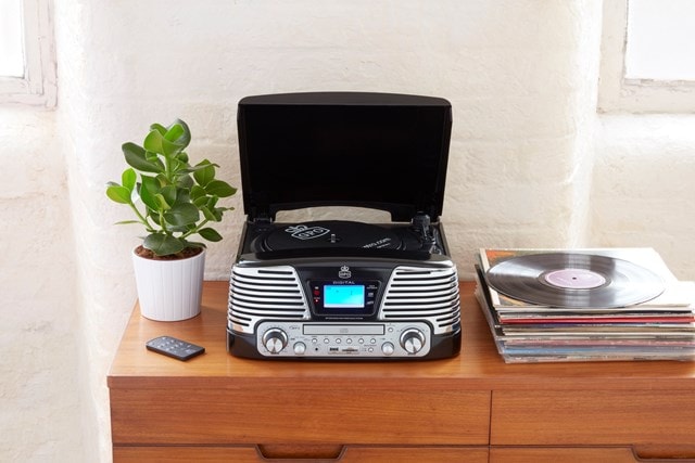 GPO Memphis Black USB Turntable with CD Player & Radio (online only) - 4