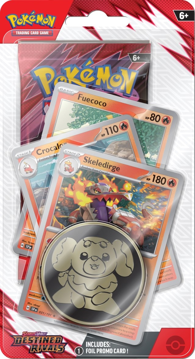 Scarlet & Violet 10 Destined Rivals Premium Checklane Pokemon Trading Cards Assortment - 2
