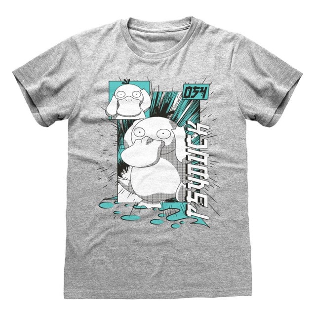 Psyduck Pokemon Grey Tee (Small) - 1