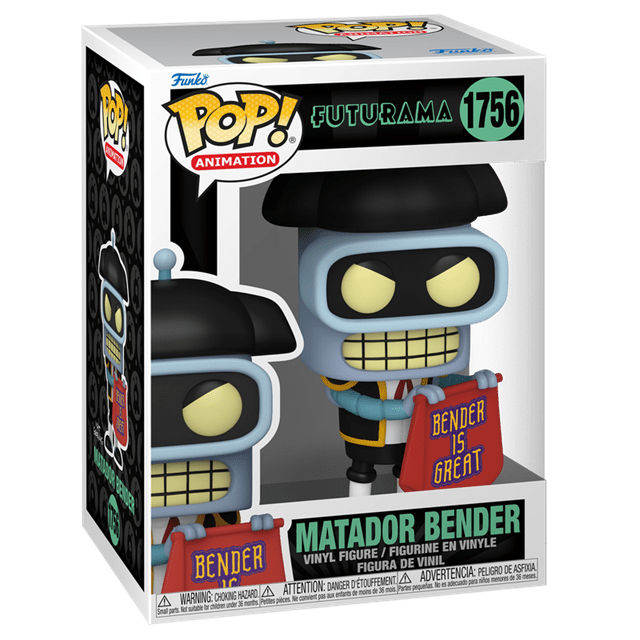 Matador Bender 1756 Futurama Funko Pop Vinyl - 2