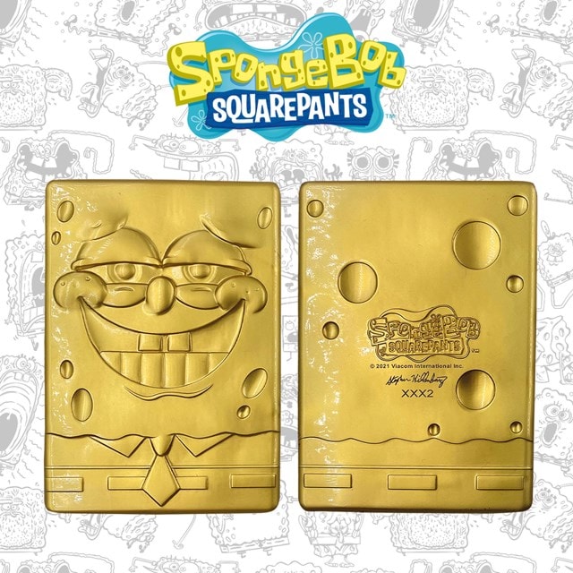 SpongeBob Squarepants: 24k Gold Plated Limited Edition Collectible Ingot - 1