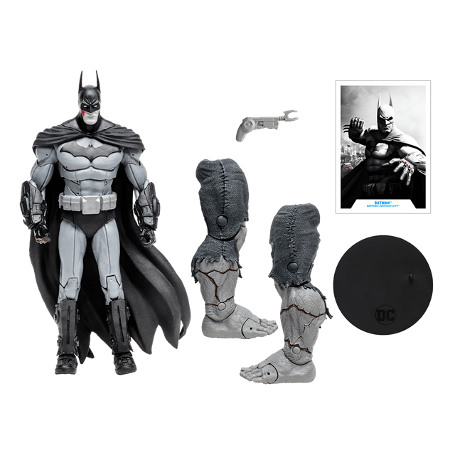 Batman B&W Build-A 7In Arkham City DC Gaming Figurine - 2