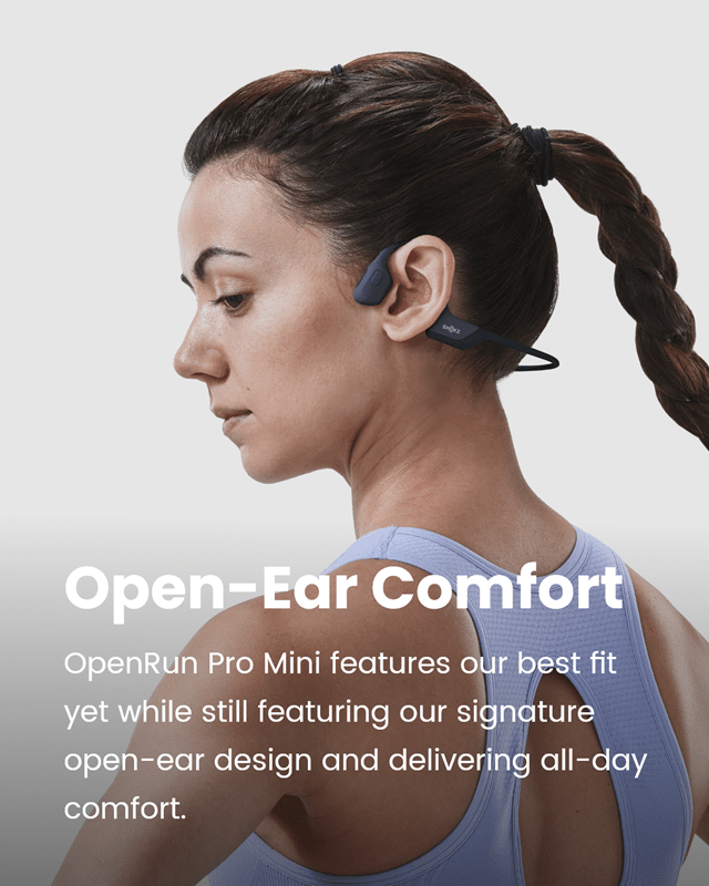 Shokz OpenRun Pro Mini Black Open Ear Bluetooth Earphones - 4