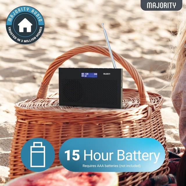 Majority Histon Black Portable DAB+/FM Radio - 5