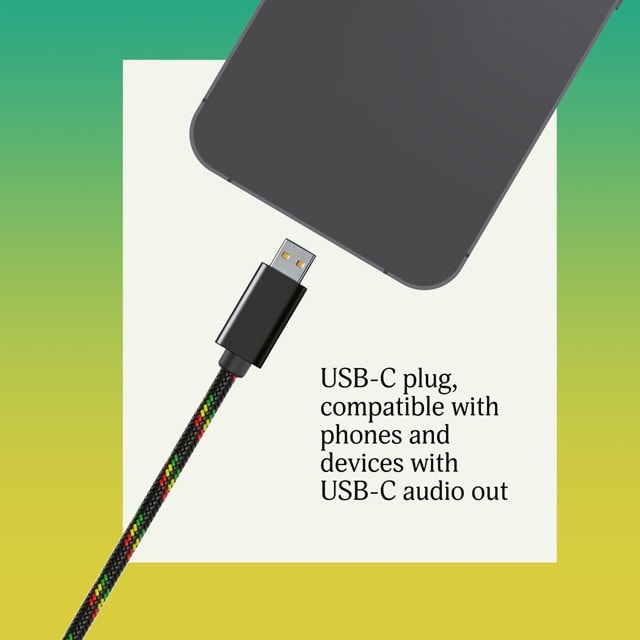 House Of Marley Smile Jamaica Rasta USB-C Earphones W/Mic - 3