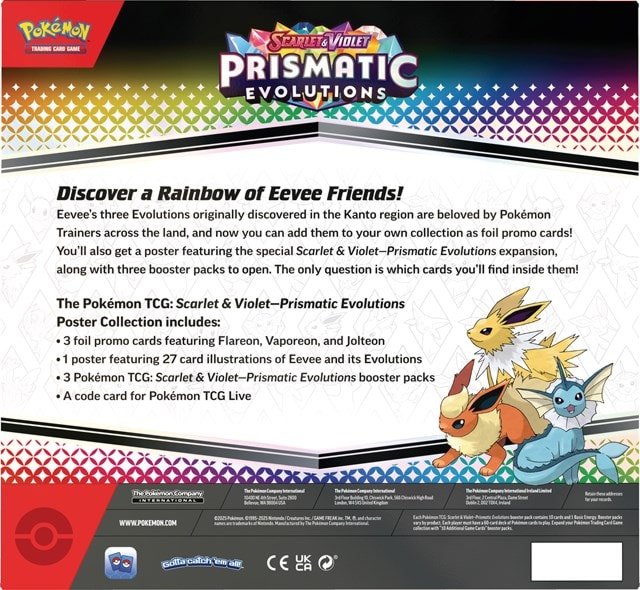 Scarlet & Violet 8.5 Prismatic Evolution Poster Collection Pokemon Trading Cards - 4