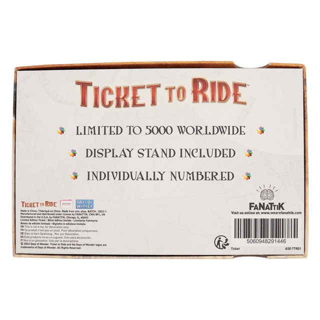 Ticket To Ride North American Open Tour Ticket Collectible - 5