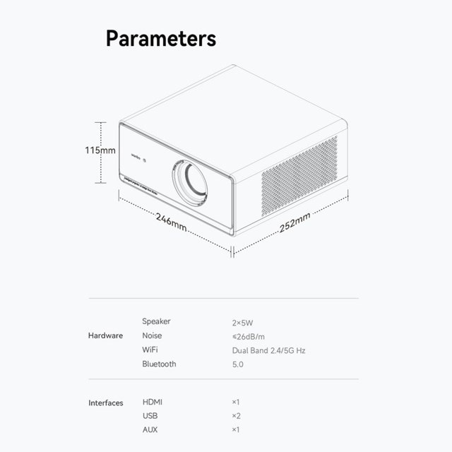 Wanbo X5 Pro Smart Projector with Bluetooth and Wifi - 16