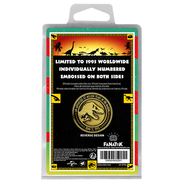 Jurassic Park 30th Anniversary Limited Edition Coin - 3