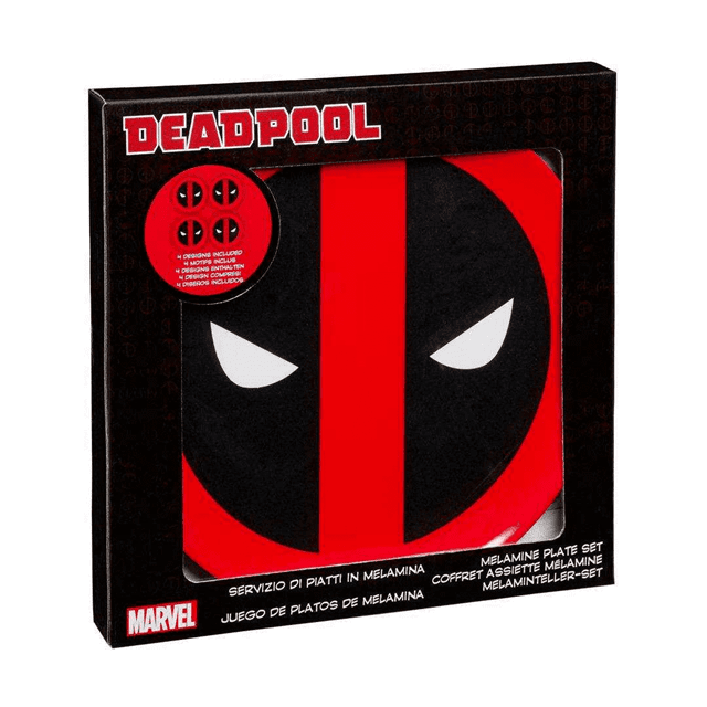 Deadpool: Set Of 4 Melamine Plates - 2
