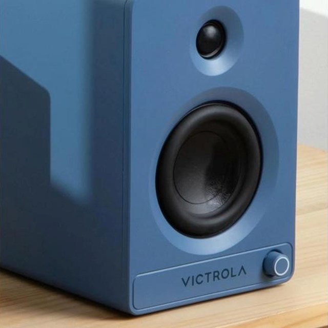 Victrola Tempo Blue Bluetooth Bookshelf Speakers - 7