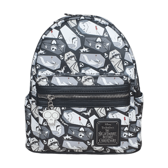 Nightmare Before Christmas Coffin All Over Print Mini Backpack hmv Exclusive Loungefly - 1