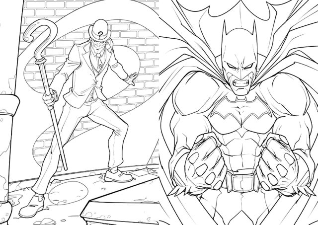 Batman Official Mini Colouring Book And Pencils Set - 8