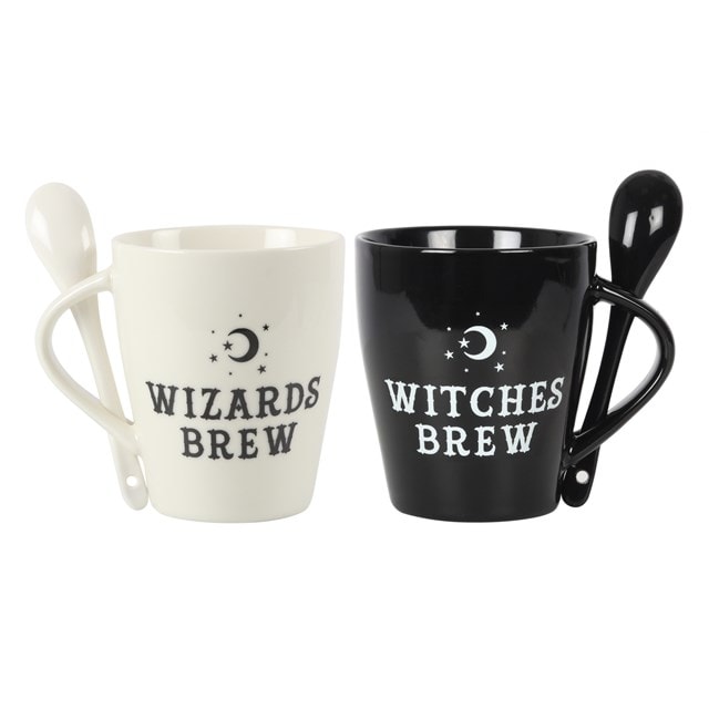 Witches And Wizards Couples Ceramic Mug And Spoon Set - 1