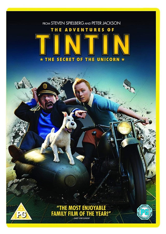 The Adventures of Tintin: The Secret of the Unicorn | DVD | Free shipping  over £20 | HMV Store