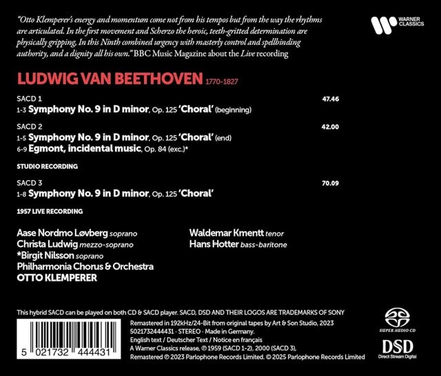 Beethoven: Choral Symphony (Studio & Live): Inceidental Music to 'Egmont' - 2