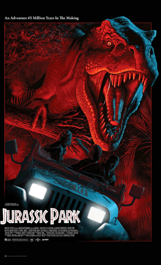 Jurassic Park Andrew Swainson Art Print 61cm x 91cm Poster - 1