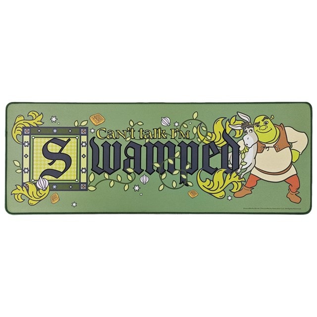 Shrek Can't Talk I'm Swamped Desk Pad And Coaster Set - 3