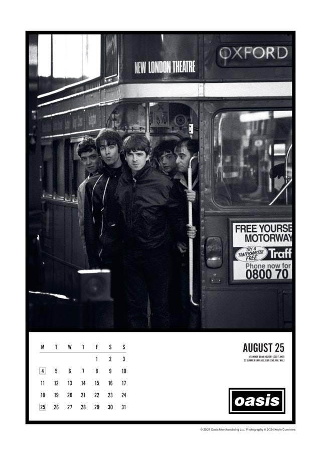 Oasis 2025 A3 Calendar - 9