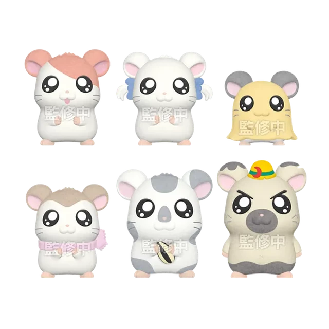 Hamtaro Flocked Doll Shokugan Blind Box - 2