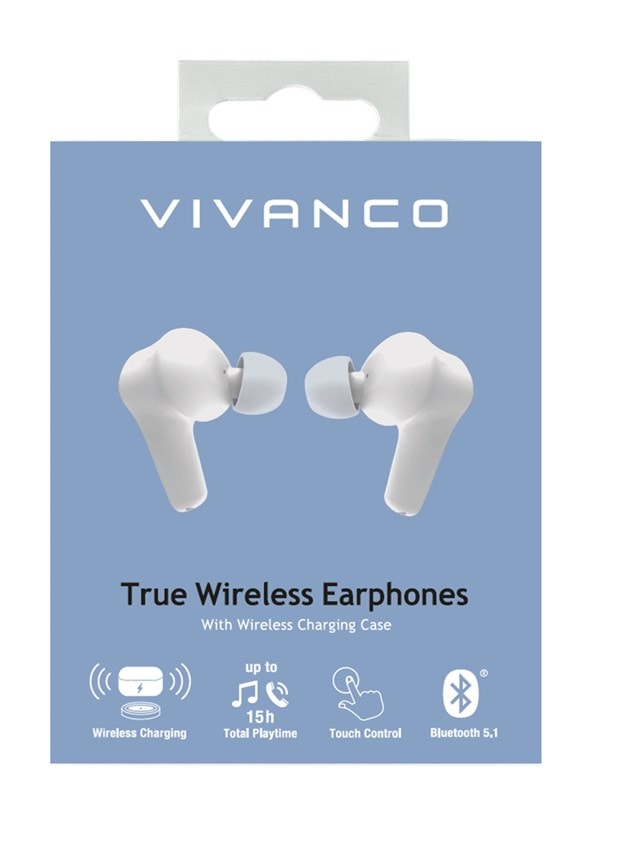 Vivanco Comfort Pair White True Wireless Bluetooth Earphones - 5