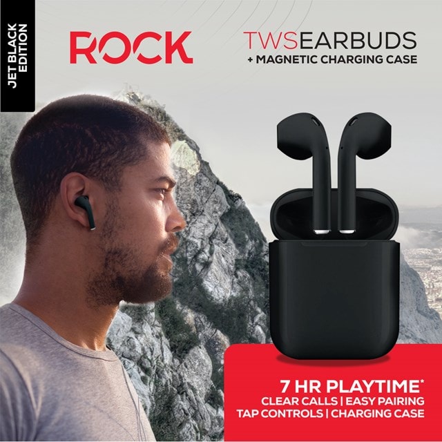 Rock TWS Black True Wireless Bluetooth Earphones - 7