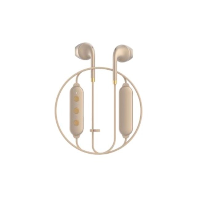 Happy Plugs Wireless II Champagne Gold Bluetooth Earphones - 4