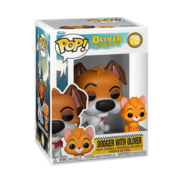 Dodger With Oliver With Chance Of Chase 1705 Oliver And Company Funko Pop Vinyl - 2