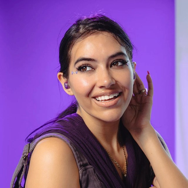 JLab Go Pop ANC Transparent Purple Active Noise Cancelling True ...