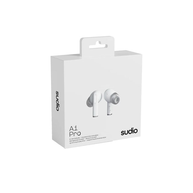 Sudio A1 Pro White Active Noise Cancelling True Wireless Bluetooth Earphones - 4