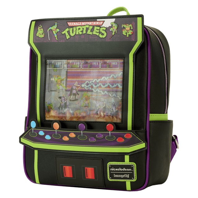 Vintage Arcade Mini Backpack TMNT 40th Anniversary Loungefly - 3