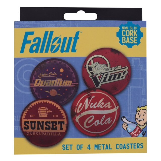 Set Of 4 Fallout Metal Drinks Coasters - 7