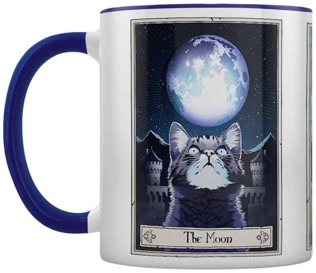 Deadly Tarot The Moon, The Sun & The Star Blue Coloured Inner Mug - 4