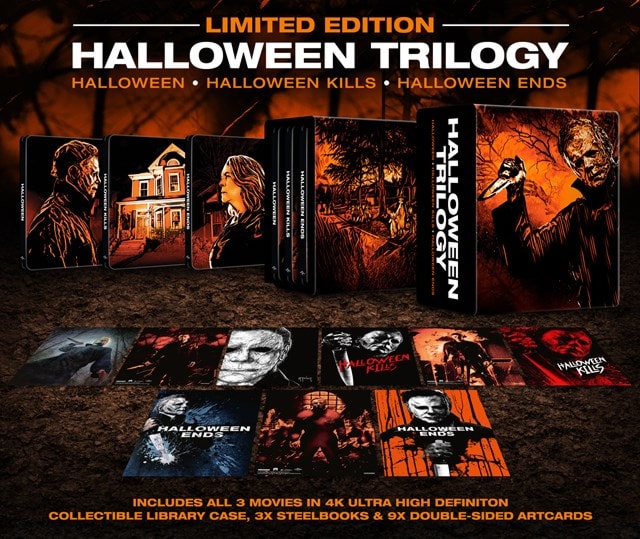 Halloween/Halloween Kills/Halloween Ends Limited Edition Steelbook Library Case - 1