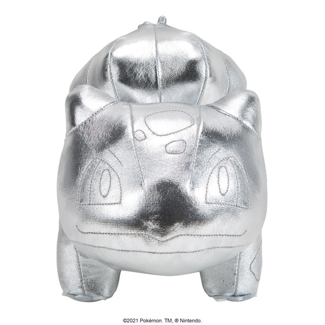 Silver Bulbasaur 8'': Pokemon Soft Toy - 3