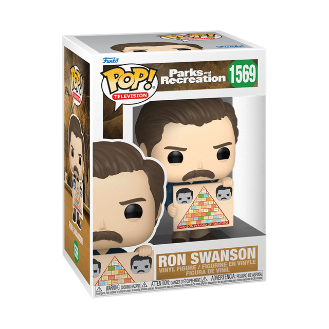 Ron Swanson with Pyramid of Greatness 1569 Parks And Recreation 15th Anniversary Funko Pop Vinyl - 2