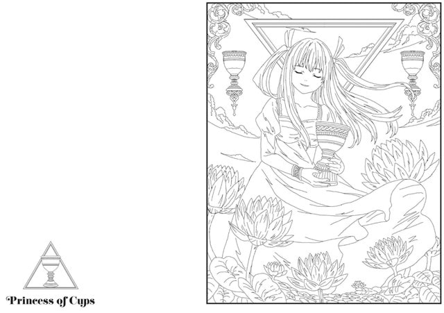 Anime Tarot Colouring Book - 4