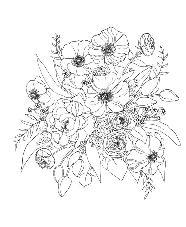 Floral Wonderland Colouring Book - 2