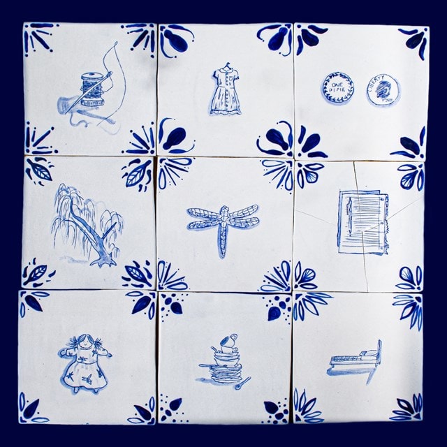Dragonfly - Tile Blue Vinyl - 1