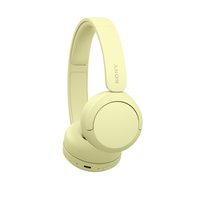 Sony WH-CH520 Yellow Bluetooth Headphones - 5