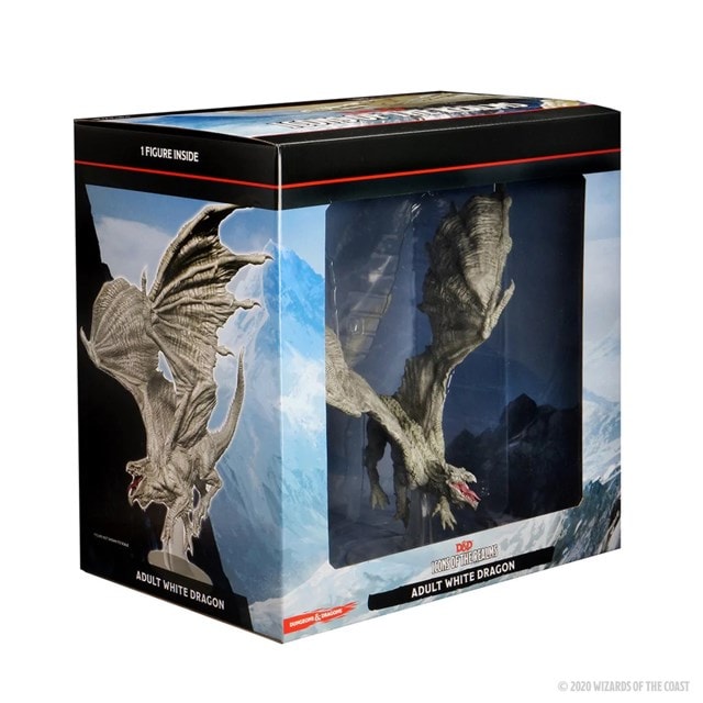 Adult White Dragon Dungeons & Dragons Icons Of The Realms Premium Figurine - 8