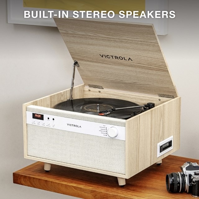 Victrola Century Natural Bluetooth Turntable with CD & Cassette - 5