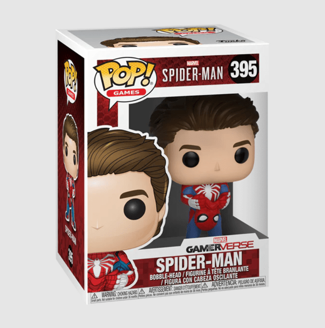 Unmasked Spider-Man 395 Spider-Man Funko Pop Vinyl