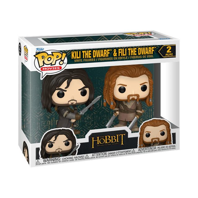 Kili The Dwarf & Fili The Dwarf (TBC): The Hobbit Pop Vinyl: 2 Pack - 2