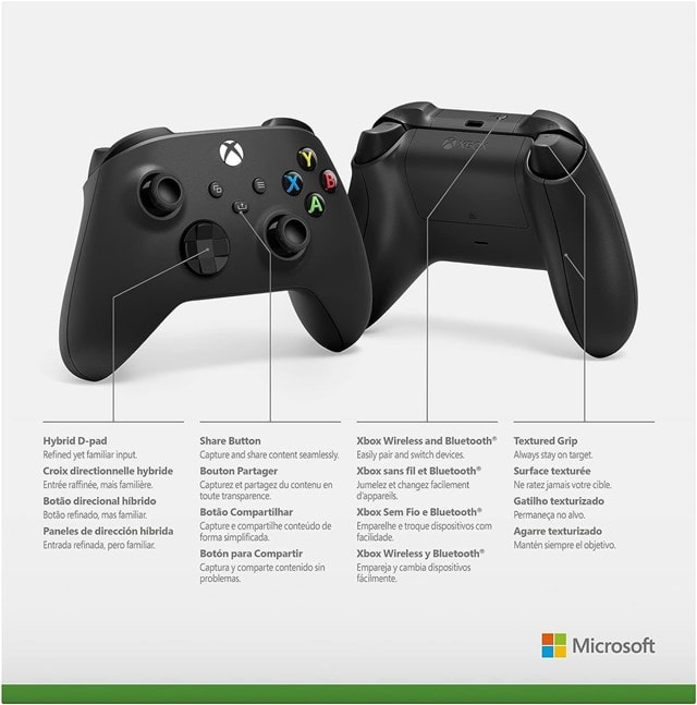 Xbox Wireless Controller - Carbon Black - 5