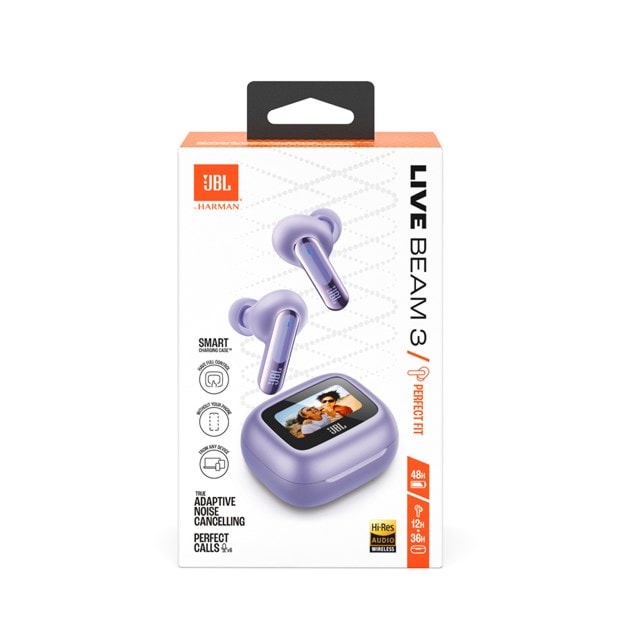 JBL Live Beam 3 Purple True Wireless Bluetooth Earphones - 8