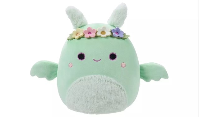 Tove Mint Green Mothman With Flower Crown And Fuzzy Belly Original Squishmallows Plush - 1