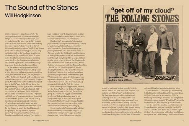 The Rolling Stones Rare and Unseen Hardback By Gered Mankowitz - 2
