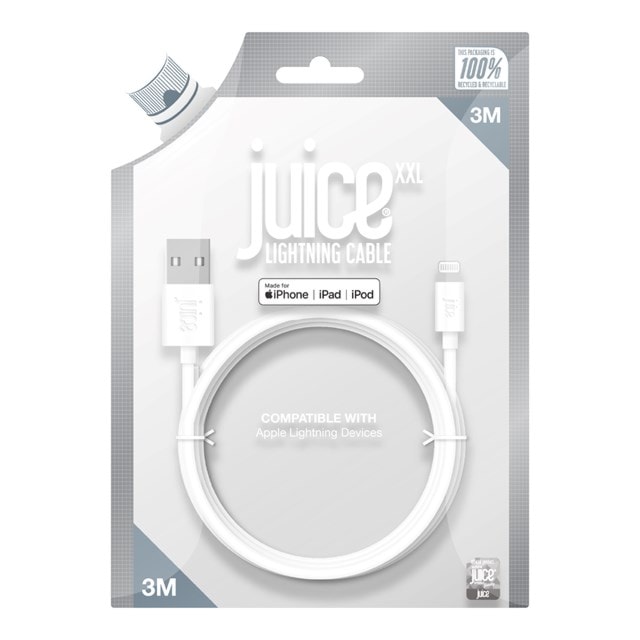 Juice White Lightning Cable 3M - 3