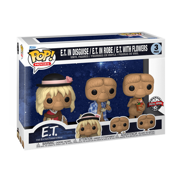 E.T. In Disguise / E.T. In Robe /E.T. With Flowers 40th Anniversary (hmv Exclusive) Pop Vinyl 3 Pack - 2